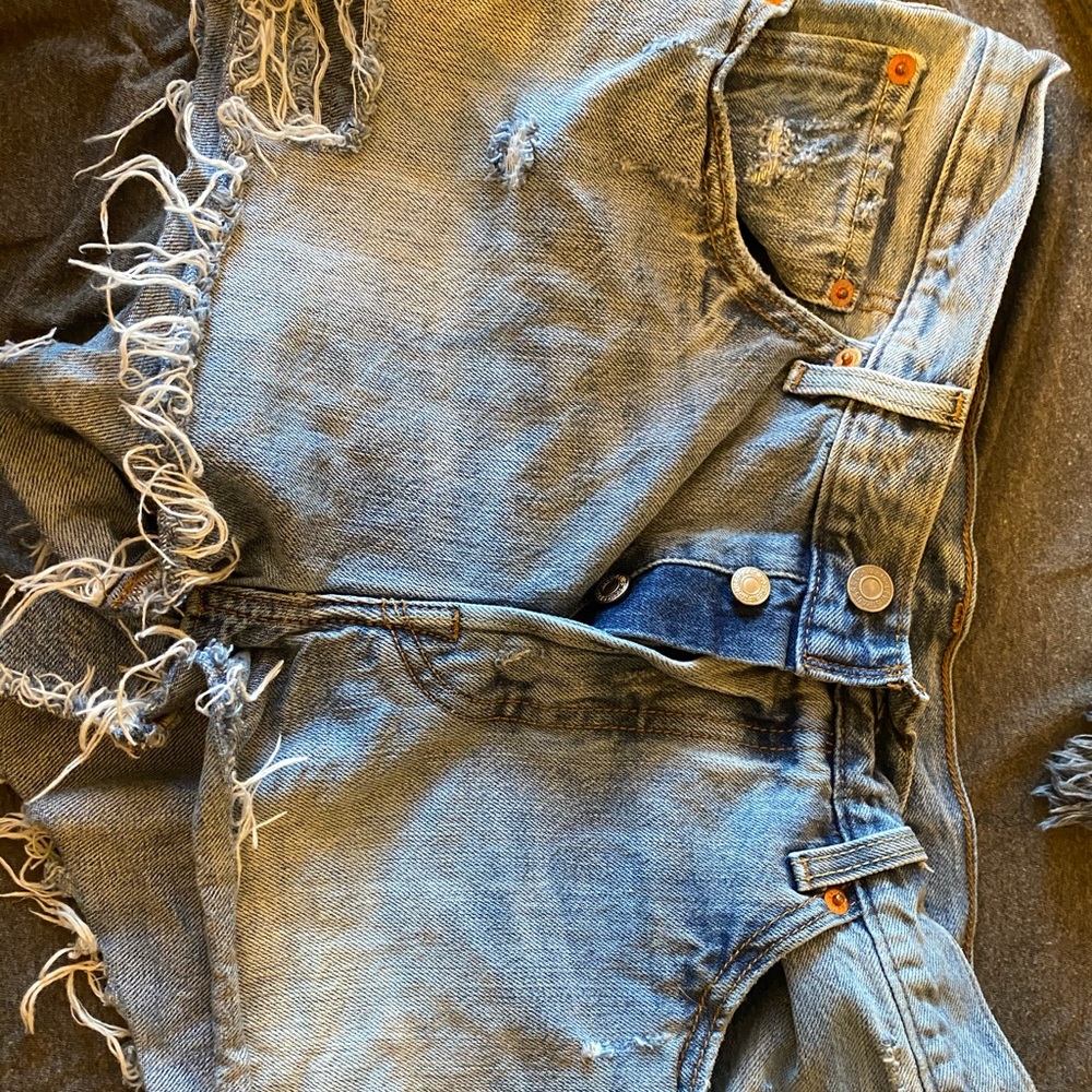 Levi button fly shorts